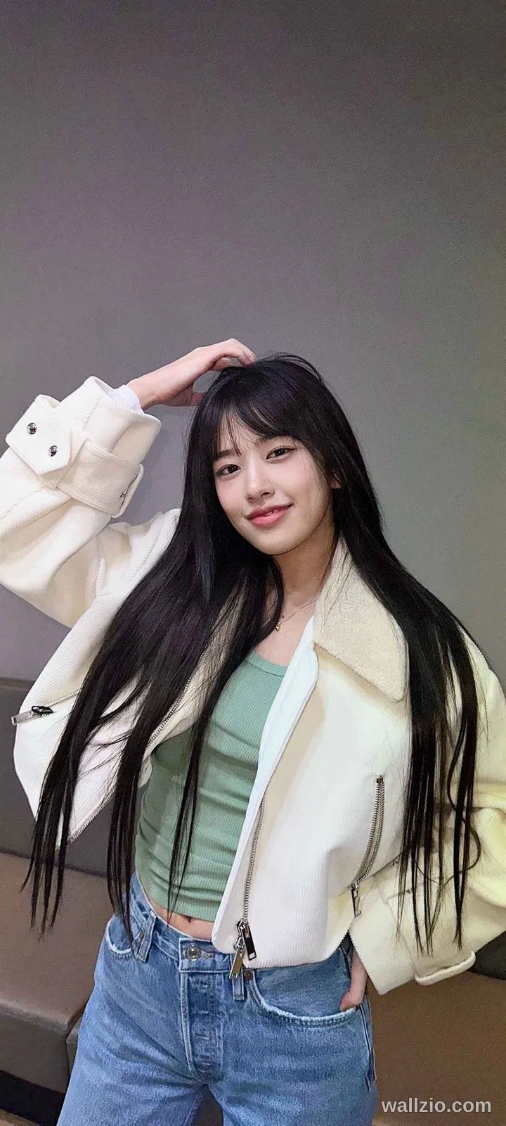 Fond d'écran de verrouillage mobile An Yu-jin 4K HD télécharger — IZ*ONE, IVE