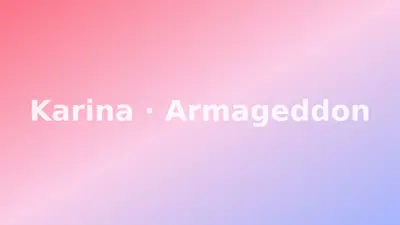 Karina aespa Armageddon Desktop Wallpaper 4K