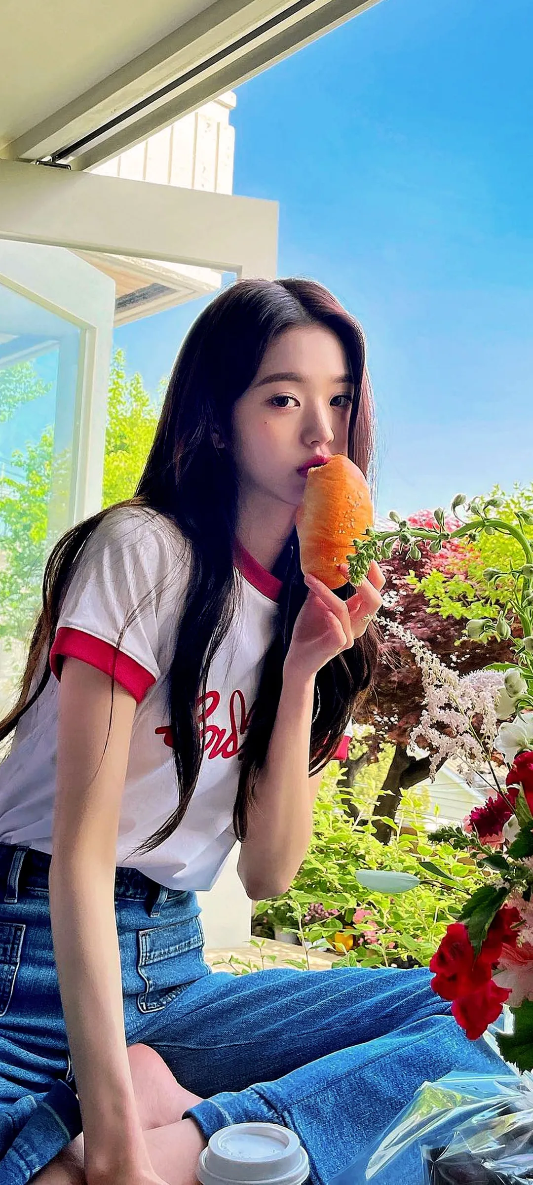 장원영 잠금화면 폰 배경화면 4K HD 다운로드 — 아이즈원, 아이브