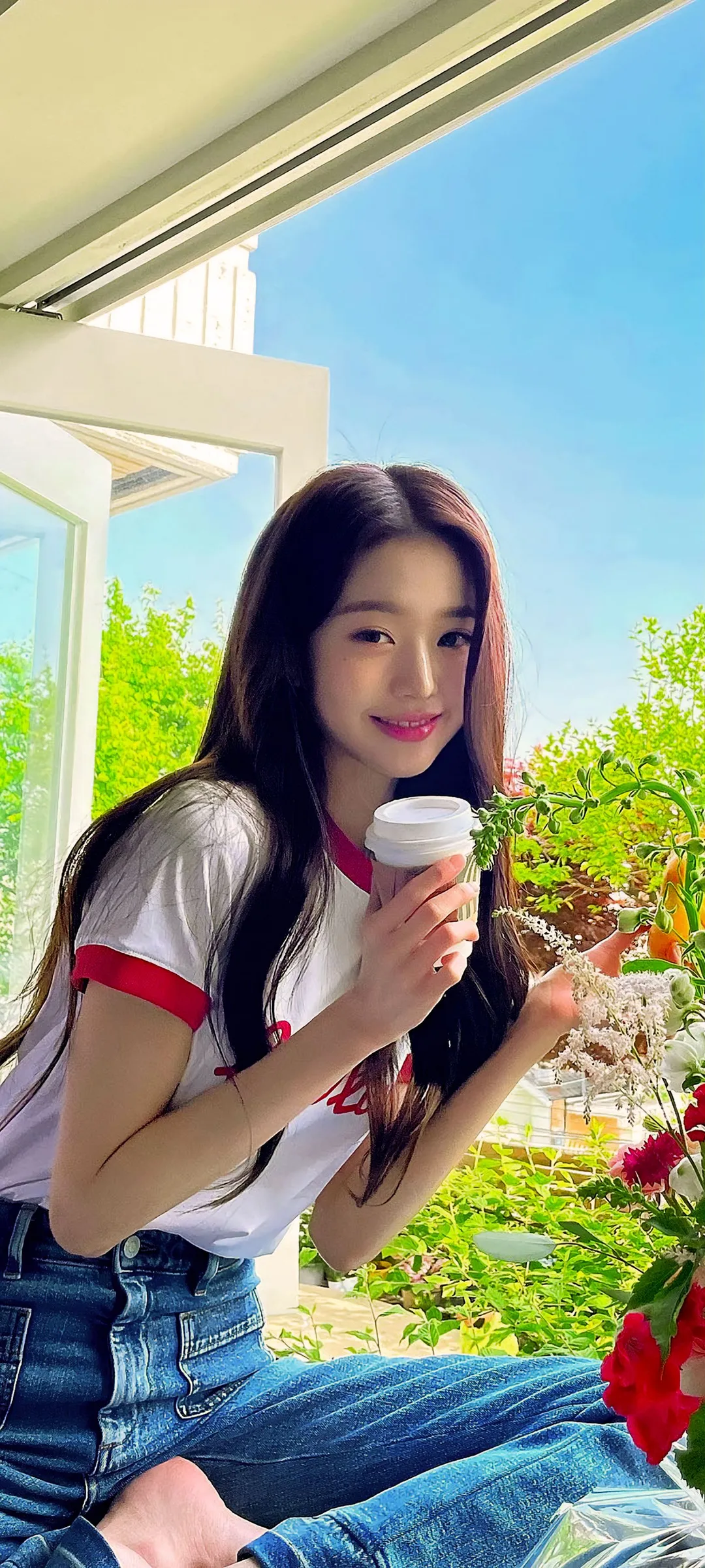 장원영 잠금화면 폰 배경화면 4K HD 다운로드 — 아이즈원, 아이브