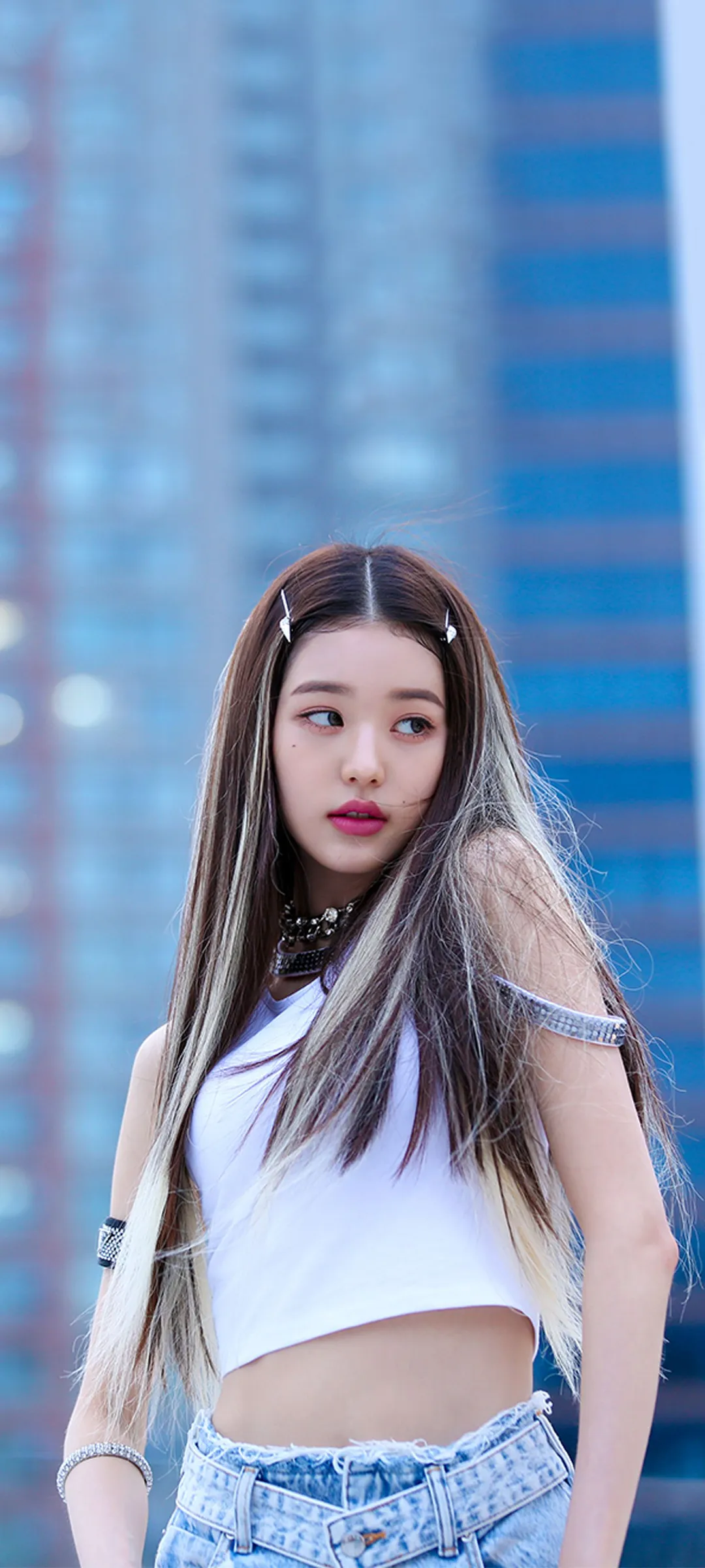 장원영 잠금화면 폰 배경화면 4K HD 다운로드 — 아이즈원, 아이브