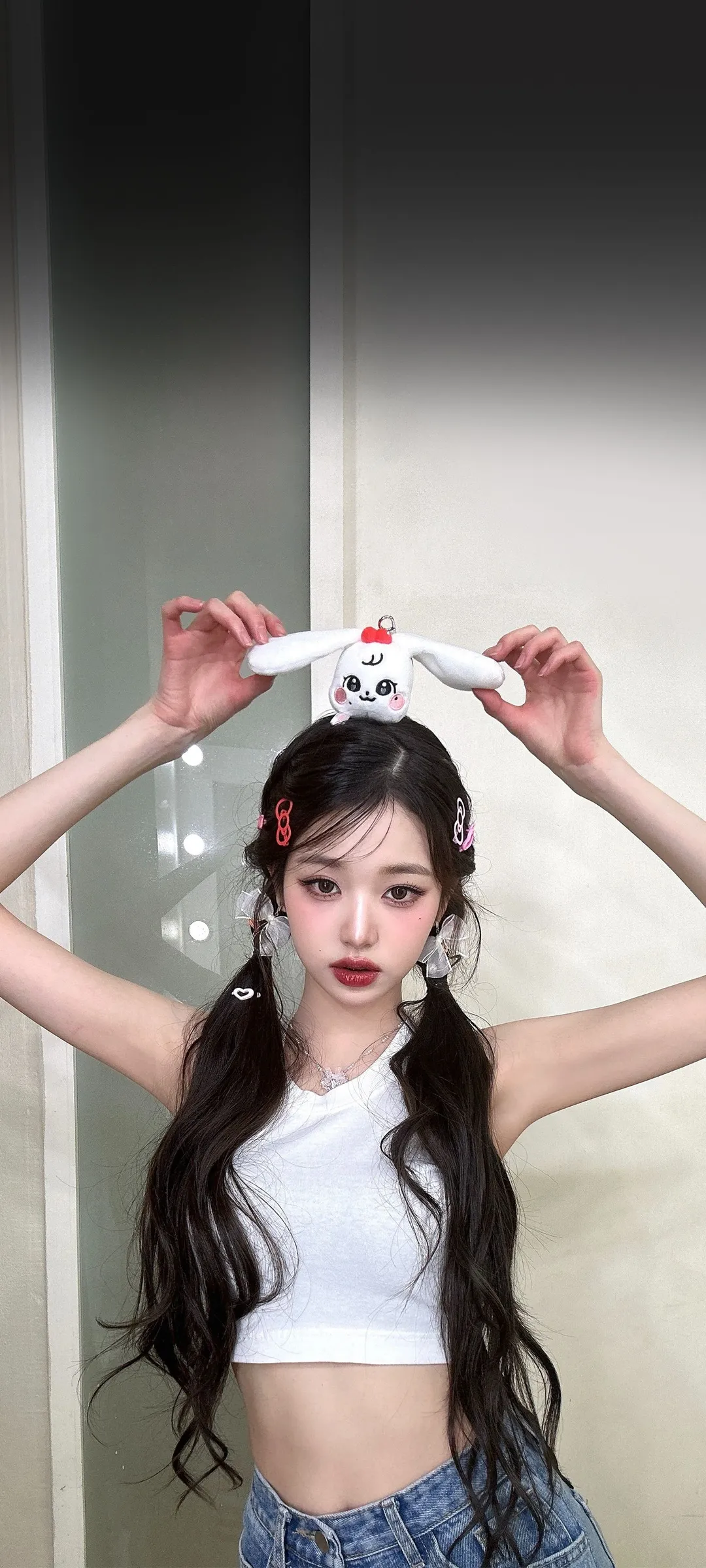 장원영 잠금화면 폰 배경화면 4K HD 다운로드 — 아이즈원, 아이브