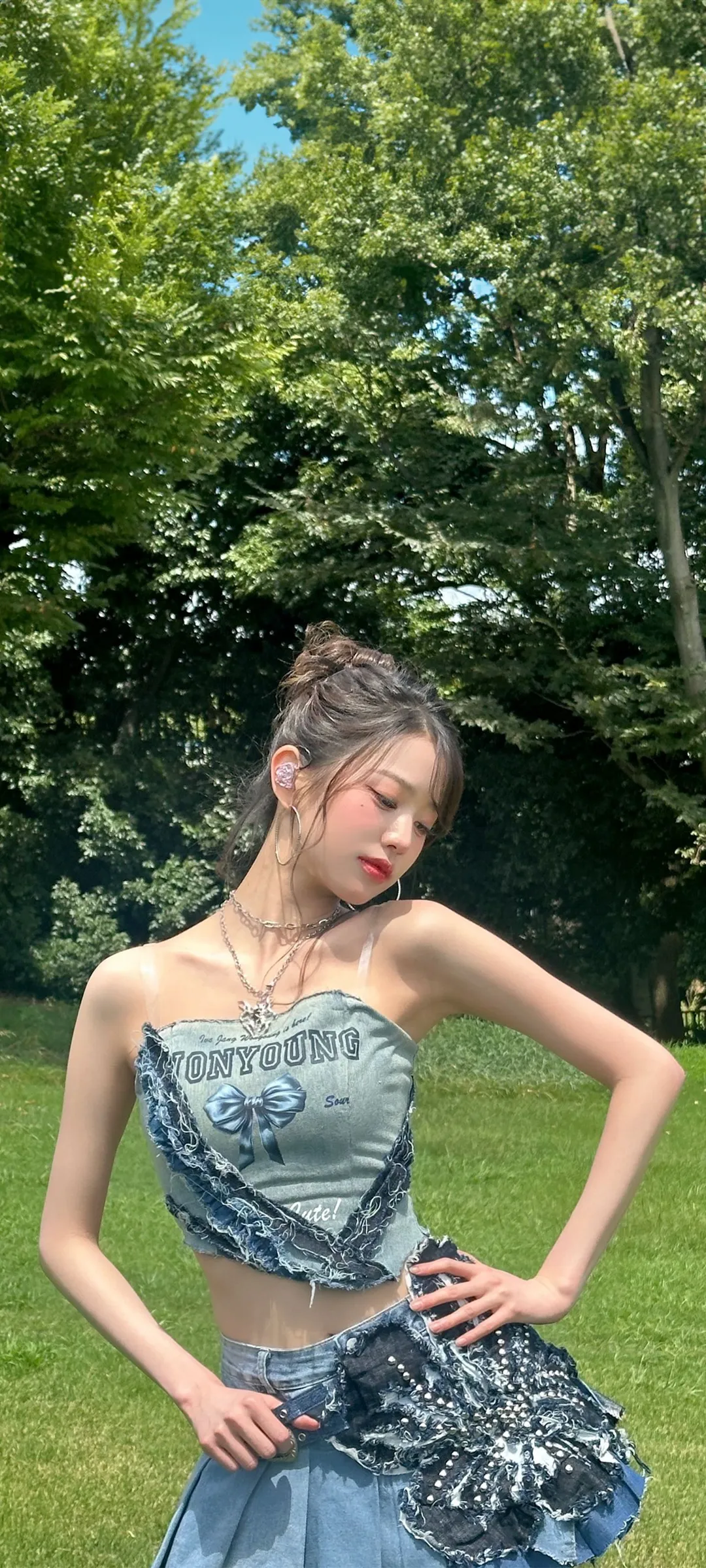 Fondo de pantalla de bloqueo móvil de Jang Won-young 4K HD descargar — IZ*ONE, IVE