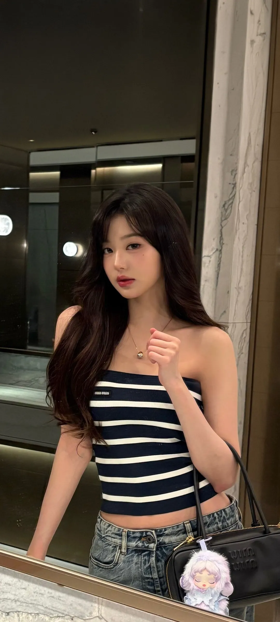 장원영 잠금화면 폰 배경화면 4K HD 다운로드 — 아이즈원, 아이브