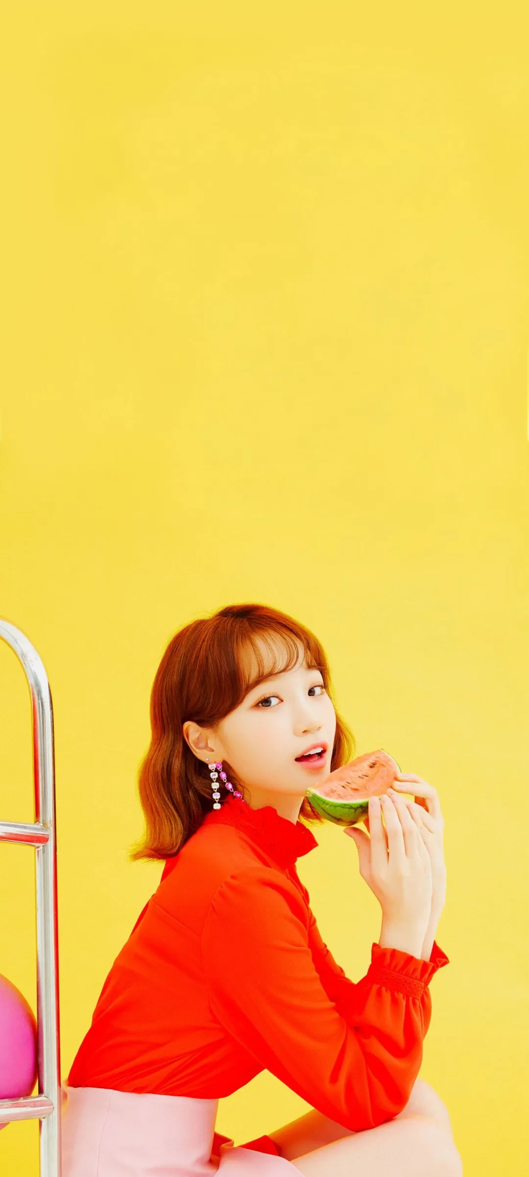 Wallpaper layar kunci hp Kim Chae-won 4K HD download — IZ*ONE, LE SSERAFIM